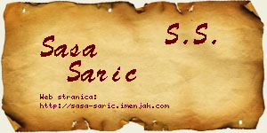 Saša Sarić vizit kartica